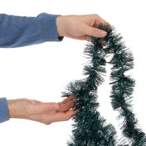 Itens Guirlanda natalina de enfeites com 60 LEDs e temporizador, para uso externo, 3m