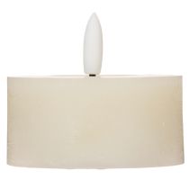 Itens Vela de LED, branco quente, efeito de cintilação e temporizador, cera verdadeira, funciona a bateria, 7 cm, 2 unidades