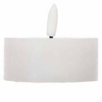 Itens Vela LED XL Tealight Branca de Cera Real com Temporizador, Luz Branca Quente, 6cm, 2 unidades