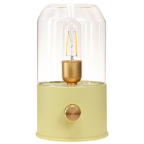 Itens Candeeiro de mesa LED candeeiro de mesa retro branco quente verde Alt.19,5cm