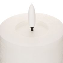 Itens Vela de pilar LED, com efeito de chama tremulante e temporizador, Ø7cm, 12cm