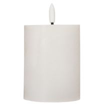 Itens Vela de pilar LED, com efeito de chama tremulante e temporizador, Ø7cm, 12cm