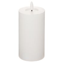 Itens Vela de pilar LED, com efeito de chama tremulante e temporizador, Ø7cm, 16cm