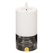 Itens Vela de pilar LED, com efeito de chama tremulante e temporizador, Ø7cm, 16cm