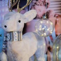 Bolas de Natal LED luzes de fada de vidro estrelas Ø10cm 2uds