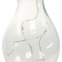 Itens Lâmpada solar LED para decoração de jardim branca quente H15cm 5 unidades