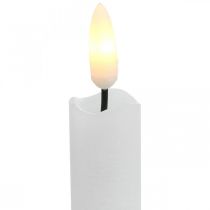 Vela LED vela de mesa de cera branco quente para bateria Ø2cm 24cm 2pcs