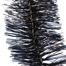 Itens Árvore de Natal com guirlanda de ouropel em preto 270 cm 2 unidades