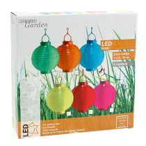 Itens Lanterna LED com solar 20cm azul