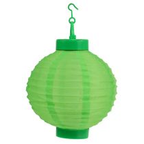 Itens Lampion LED com solar 20cm verde