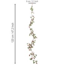 Itens Guirlanda artificial de lariço com pinhas e ramos em forma de agulha, 120 cm