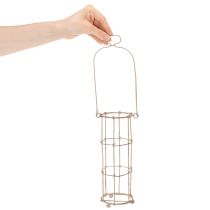 Itens Conjunto de 3 lanternas de jardim em metal, estilo candeeiro de vento, Ø8,5cm A23/18,5/14,5cm.