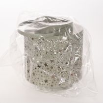 Itens Lanterna com padrão de estrelas, metal, verde, 31 cm