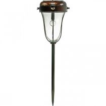 Lanterna solar para conectar, tubo de luz LED Ø13,5cm C58cm A21cm
