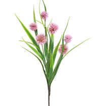 Flores artificiais bola flor allium cebola ornamental artificial rosa 45cm