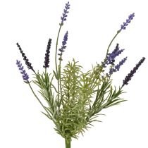 Itens Ramo Artificial de Plantas Artificiais Decoração Lavanda Roxa 36cm