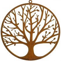 Decoração de parede árvore da vida anel de decoração de pátina anel de metal Ø38cm