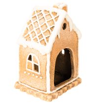 Itens Suporte para vela em formato de casinha de gengibre, para decoração e para uso em pé, 13 cm