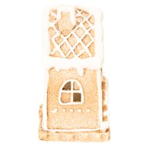 Itens Suporte para vela em formato de casinha de gengibre, para decoração e para uso em pé, 13 cm