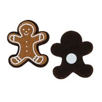 Itens Bonecos de gengibre feitos de feltro para colar 4 cm 12 unidades
