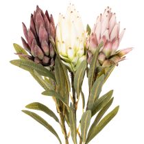 Itens Flor artificial Protea Leucadendron 100cm 3 peças
