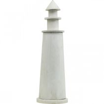 Itens Farol Shabby Chic Creme Marítimo Decoração Ø13cm A41,5cm