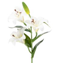 Itens Flor de lírio artificial, réplica realista, decoração durável para ambientes, 66 cm, 2 peças