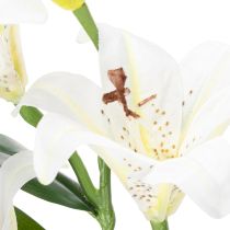 Itens Flor de lírio artificial, réplica realista, decoração durável para ambientes, 66 cm, 2 peças