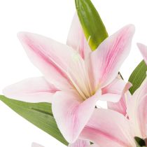 Itens Flor de lírio artificial, flor de haste, decoração, 68 cm, 3 peças