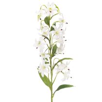 Itens Lírio artificial branco com longo ramo florido, decorativo, 80 cm