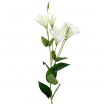 Itens Flor artificial Lysianthus branca C87,5cm