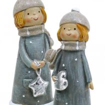 Itens Figuras Deco figuras infantis de inverno meninas Alt. 14,5 cm 2 unidades