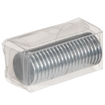Itens Disco magnético redondo para castiçais e bandejas de metal, 1 cm, pacote com 20 unidades.