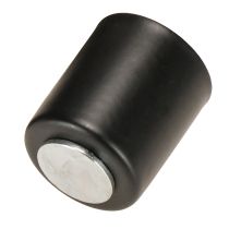 Itens Porta-velas magnético, metal preto, H3cm, 4 peças