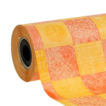 Cuff papel amarelo-laranja 25cm 100m