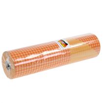 Itens Papel Cuff 37,5cm Laranja Claro Xadrez 100m