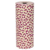 Itens Papel para punho, estampa de leopardo, roxo, 25cm, 100m
