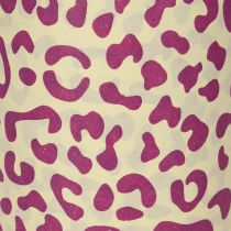 Itens Papel para punho, estampa de leopardo, roxo, 25cm, 100m
