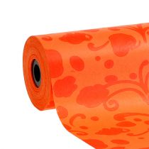 Cuff papel laranja com padrão 25cm 100m