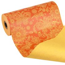 Itens Papel de punho Laranja Amarelo Verão 25cm 100m