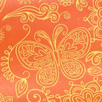 Itens Papel de punho Laranja Amarelo Verão 25cm 100m