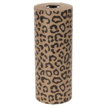 Itens Papel para punho, estampa de leopardo, rolo de 25cm x 100m, ideal para embrulho de presentes.