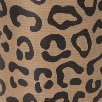 Itens Papel para punho, estampa de leopardo, rolo de 25cm x 100m, ideal para embrulho de presentes.