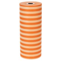 Itens Rolo de papel para punho, listrado laranja, 25 cm x 100 m