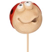 Itens Estacas de jardim em formato de joaninha, enfeite decorativo para jardim, 25 cm, 4 peças