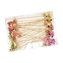 Itens Flor decorativa joaninha plugues madeira 2,5x3,5x2cm 32 unidades