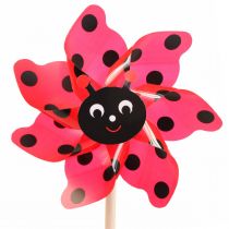 Joaninha Catavento Decoração Jardim Moinho Vermelho Ø16.5cm