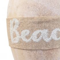 Bóia decoração marítima, bóia decorativa suspensa “Praia” 27×8,5cm