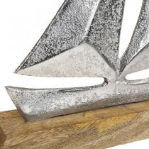 Decoração marítima, metal decorativo para veleiros, navio decorativo Alt. 16,5cm