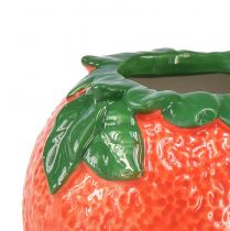 Itens Vaso decorativo mediterrâneo laranja vaso de cerâmica Ø9cm